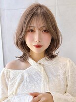 セイドット オモテサンドウ(Say. omotesando) Say.外ハネボブくびれボブミディアムヘーゼルグレージュ韓国風