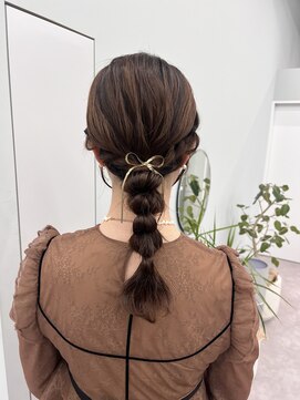 お呼ばれセット♪あみおろしスタイル