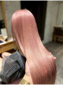 【横浜/横浜駅】髪質改善×透明感ピンク艶髪