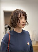レイヤーボブのパーマ
