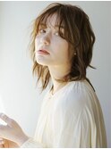 大人可愛いウルフミディ20代30代40代◎前髪あり小顔レイヤー赤羽