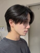 ノラキチジョウジ(NORA KICHIJOJI) 毛流れセンターパートツーブロックニュアンスパーマワックスなし