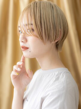 カバーヘア ブリス 川口(COVER HAIR bliss) ブロンドハイトーンカラークールショートマッシュX川口10代20代