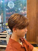 アイリーヘアデザイン(IRIE HAIR DESIGN)&nbsp;【IRIE HAIR福岡】フェザーパーマ×センターパート