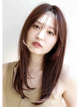 トトノ ヘアアンドケア(TOTONO hair & care) 艶ストレートロング×フェイスレイヤー