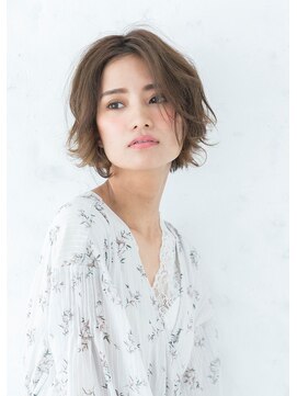 フーガヘアー 元住吉店(FUGA hair) マロンベージュ/無造作カールショートボブ☆20代30代40代50代