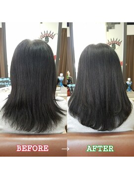 ブルーフィン シセロ(Blue Fin cicero) 髪質改善/ツヤ髪セミ/アッシュブラック/20代30代/美シルエット