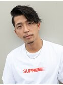 ウェーブ×ツーブロ×サイドパート