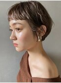 【PARK】ショートバングマッシュ×シアーベージュ