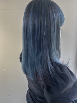 カノエ(canoe) canoe式_髪質改善カラー[艶髪ダークブルー]荒戸・大濠・西新