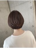 ショートボブ ピンクシルバー おおたかの森