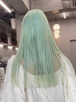 ヴァーディ オモテサンドウ(Vardy omotesando)&nbsp;ミントグリーン・ダブルカラー・ケアブリーチ・ホワイトグリーン