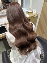 フォルテ ティアラ 横浜店(FORTE TIARA)&nbsp;透明感ブラウンベージュ/ブリーチなしWカラー/髪質改善カラー