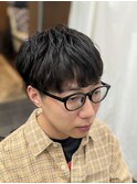 ツーブロックマッシュショート