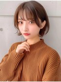 イメチェン大人ショートボブ×ひし形シルエット
