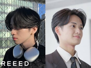リード(REEED)の写真/トレンドのニュアンスパーマで綺麗な毛流れをプラス！最高峰のメンズパーマを体感◎
