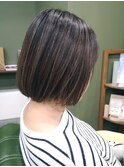 ナチュラルスタイル×ぱつっとボブ大人可愛い20代30代40代