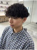 スパイラルパーマ マッシュ