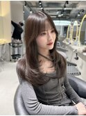 ウェーブミディアムメルティカラー×ブリーチなし韓国【熊本】
