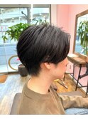 ナチュラルセンターパートパーマ