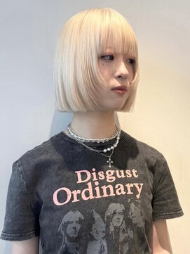 フェブミエル(fev miel) White blond / bob cut