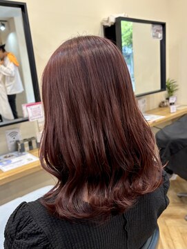 アルター(aL ter) 【レッドブラウンカラー】くびれヘアアプリコットオレンジ／中島
