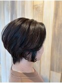 ひし形シルエットショートボブ