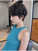 ボブウルフハッシュカットショートウルフボブ小顔カットパーマ