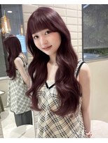 ボタン ハカタ(VOTAN hakata)&nbsp;ピンクラベンダー/博多美容室/レイヤーカット/韓国ヘア