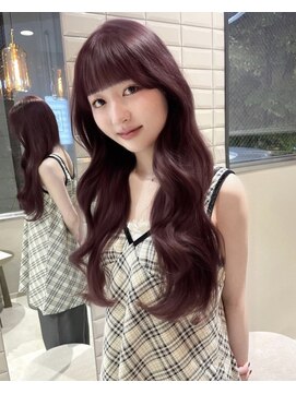 ボタン ハカタ(VOTAN hakata) ピンクラベンダー/博多美容室/レイヤーカット/韓国ヘア