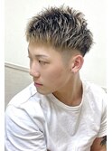 ツーブロックショート刈り上げ爽やか短髪清潔感好印象束感理容室