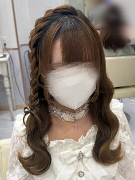 髪の毛リボンのあみたらし