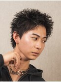 スパイキーショートアクティブショートアップバングショート
