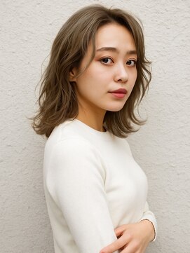 アース 日吉店(HAIR&MAKE EARTH) 艶感髪質改善カラー大人可愛いグレージュ20代30代40代