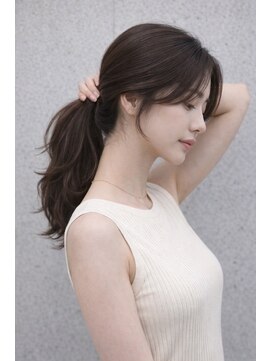 TMJ 熊本/結んでも可愛い顔まわり×髪質改善/韓国後れ毛レイヤー