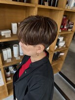 アウラヘアーサロン(aura hair salon) 【Yukie】マッシュショート白髪ぼかしハイライト