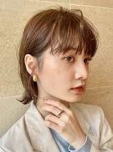 オアシスアヴェダ ザ・ペニンシュラ東京(OASIS AVEDA)&nbsp;ボブレイヤー・ベージュ・顔周りカット・銀座日比谷20代30代