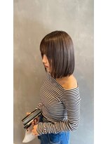 ノーヴァ バイ ボナ 前橋店(nova by bona) 骨格補正ミニボブで小顔魅せ朝の時短ストレート
