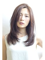 アミィヘアー(Ami Hair)&nbsp;柔らかストレート×ベージュ