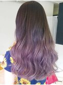 パープル×グラデーションカラー