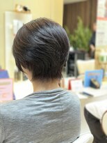 クオリス 上板橋店(QUALIS) 30代40代50代 ツヤ髪前下がりハンサムショート ダークブラウン