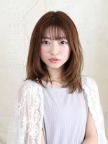 アンジュ 浦和西口ワシントンホテル店) ミルクティベージュ大人可愛いナチュラルストレート【ange浦和】