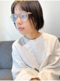 カジュアル★切りっぱなしボブあごライン