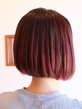 アトリエトゥーレ(atelier tule) アッシュピンク美髪前下がりボブ