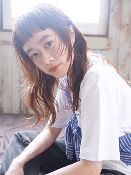 アイティーバイアルバム 下北沢店(IT by ALBUM) カジュアルロング_外ハネボブセクションカラー_38717
