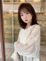 アリスバイアフロート 自由が丘(ALICe by AFLOAT)&nbsp;ココアベージュ大人クアンク内巻きレイヤーミディ