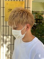 フェアレディ 烏山店(FAIRLADY)&nbsp;メンズハイトーンミルクティー◎ツーブロック刈り上げショート