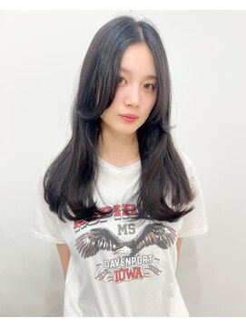 ザワン(the one .) 【the one.】 暗髪美髪のツヤロング -TANAKA-