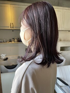 髪質改善と縮毛矯正の専門店 サンティエ(scintiller) ピンクバイオレットカラー