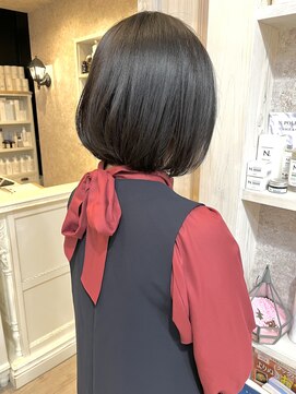 キャアリー(Caary) 福山市美容室Caary人気に合わせカットい内巻きボブ春ヘア